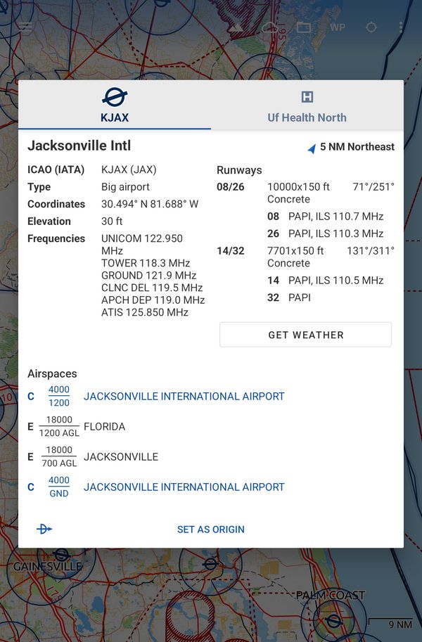 Tablet 7in, waypoint dialog